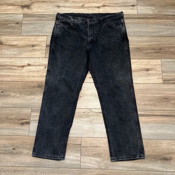 Men's Levis 541 Athletic Taper Fit Denim Jeans SZ 39x30 Faded Black Stretch - Picture 1 of 13